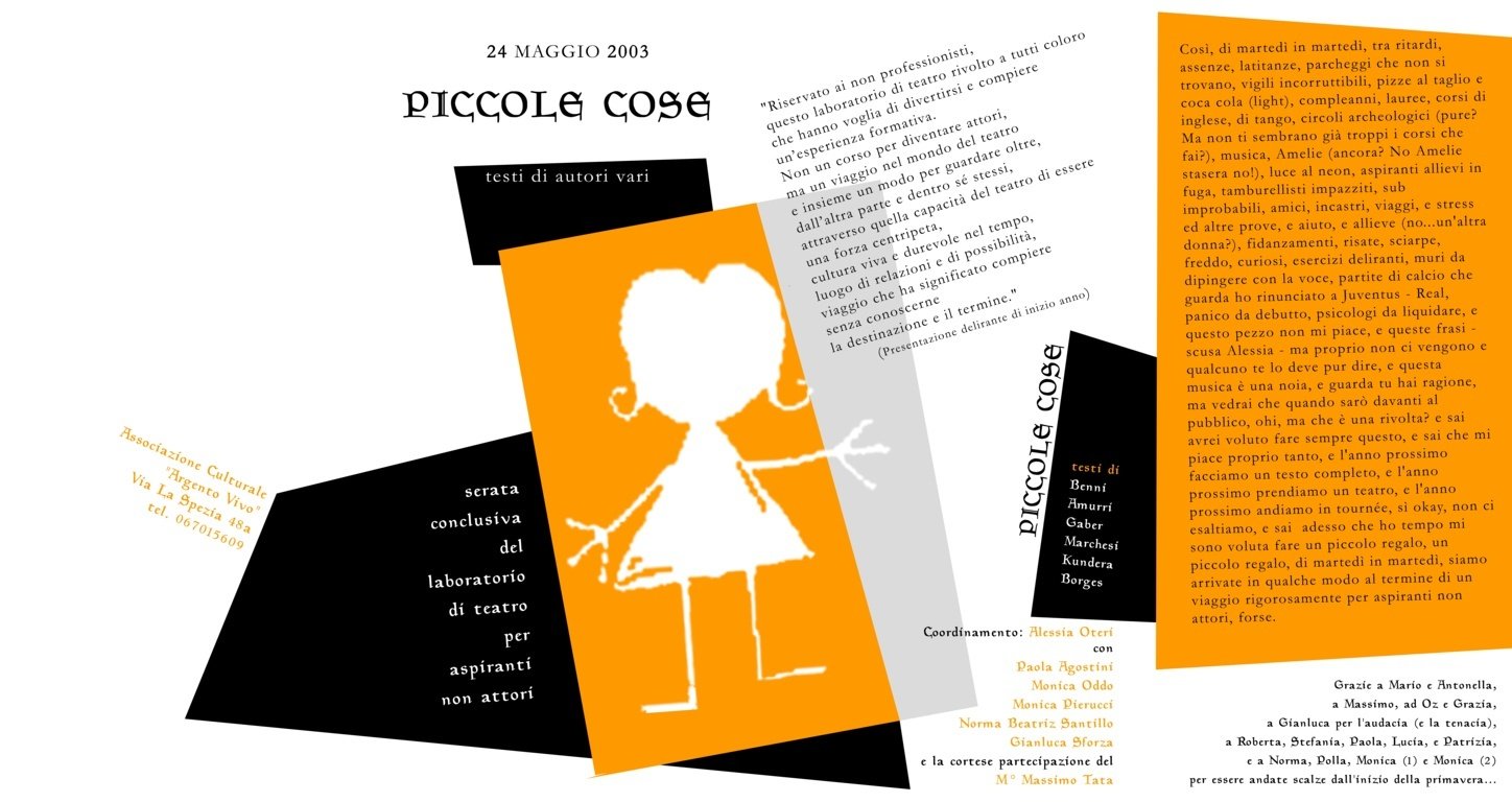 Piccole cose – Associazione Argentovivo