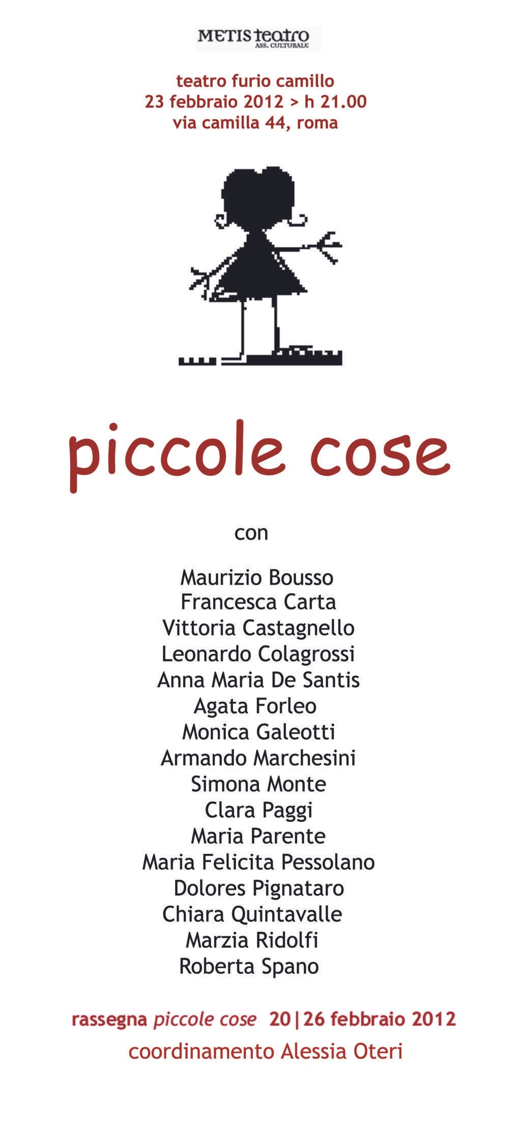 Piccole cose - Metis Teatro